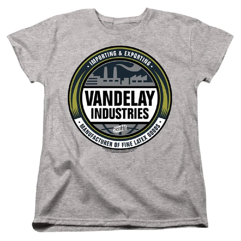 Seinfeld Vendelay Logo Women's 18/1 Cotton Short-Sleeve T-Shirt Rayon Velvet Corduroy