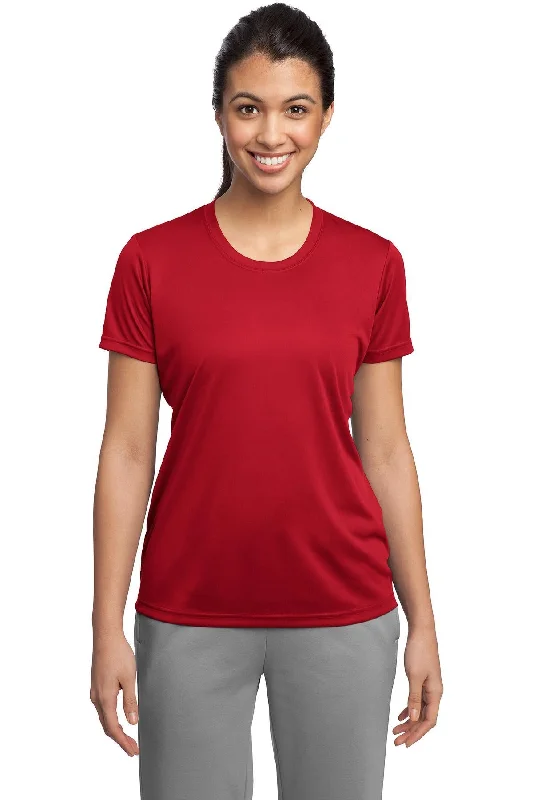 Sport-Tek Ladies PosiCharge Competitor Tee LST350 True Red Print Jacquard Patchwork