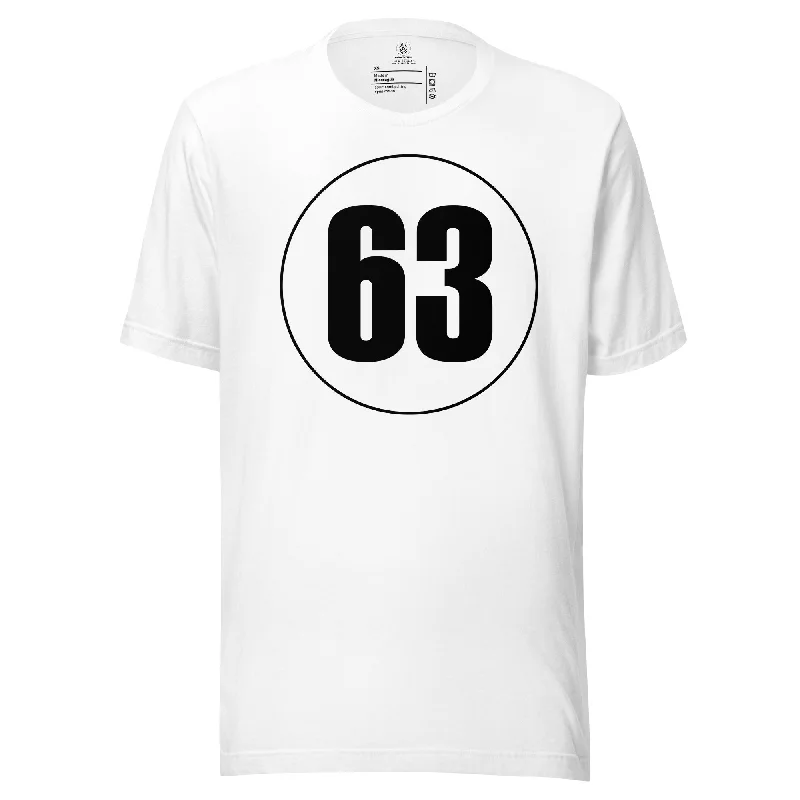 Unisex t-shirt: Black on White 63 Modern Contemporary Chic