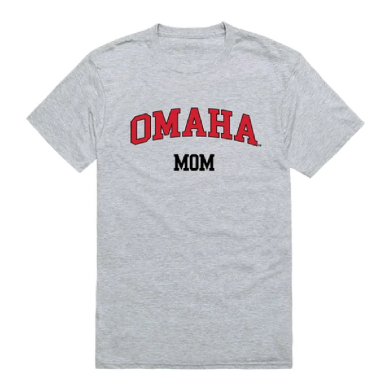 University of Nebraska Omaha Mavericks Mom T-Shirts Striped Floral Plaid