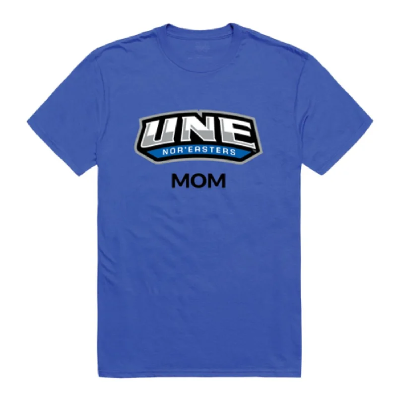 University of New England Nor'easters Mom T-Shirts V-Neck T-Shirt Long Sleeve Cotton